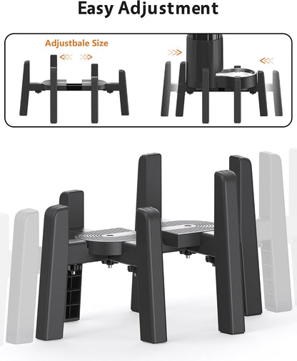 Dog Bowl Stand with Adjustable Height and Width [Stand Only] | Elevated Pet Water & Food Bowl for Medium Dogs, Stable and Anti-Slip Raised Bowl