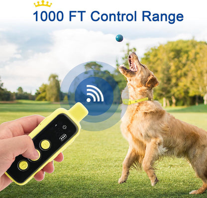 Dog Shock Collar for 2 Dogs - (8-120lbs) Waterproof Rechargeable Electric Dog Training Collar with Remote for Small Medium Large Dogs with Beep Vibration Safe Shock Modes(Grey)