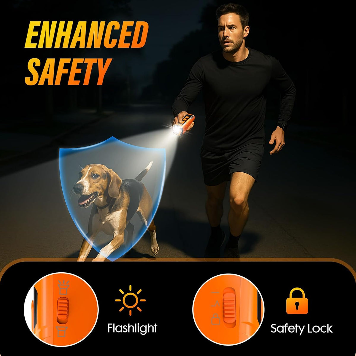 YUYQA Dog Bark Deterrent Device, 3X Ultrasonic Anti Barking, 6 Training Modes 23 FT Range Barks No More Indoors Outdoors Behavior Correct Safe & Humane Rechargeable Compact Bark Control for Dogs