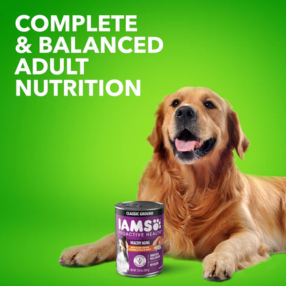 Proactive Health Senior Ground Wet Dog Food, Chicken, 13 oz, 12 Pack