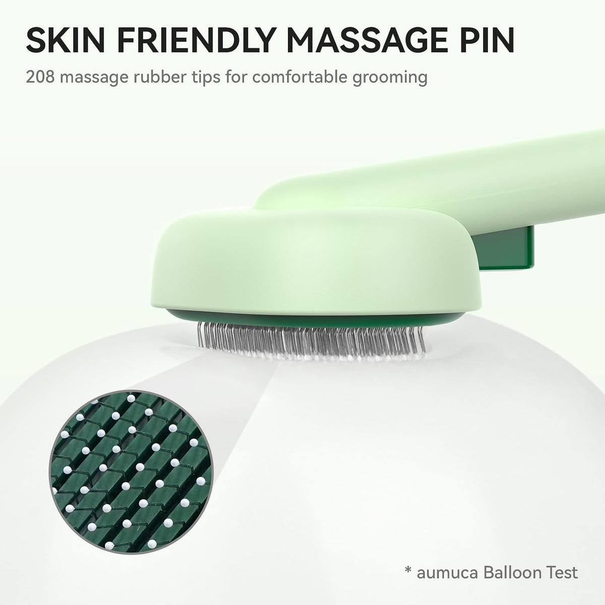 Skin Friendly Self-Cleaning Slicker Brush for Dogs & Cats, Gentle Pet Grooming Tool for Shedding & Deshedding, Efficient Hair Remover for Long & Short Haired Pets | Self Cleaning Pet Brush for Long or Semi-Short Haired Cats, Removing Loose Fur & Tangles