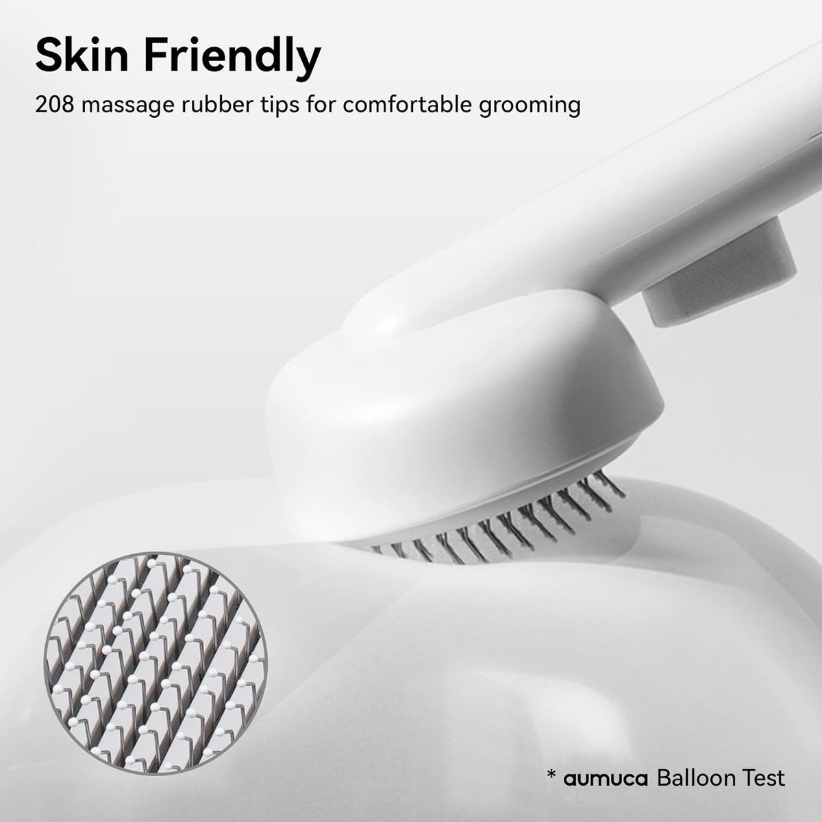 Skin Friendly Self-Cleaning Slicker Brush for Dogs & Cats, Gentle Pet Grooming Tool for Shedding & Deshedding, Efficient Hair Remover for Long & Short Haired Pets | Self Cleaning Pet Brush for Long or Semi-Short Haired Cats, Removing Loose Fur & Tangles