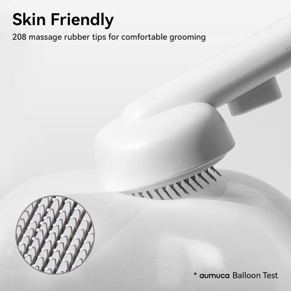 Skin Friendly Self-Cleaning Slicker Brush for Dogs & Cats, Gentle Pet Grooming Tool for Shedding & Deshedding, Efficient Hair Remover for Long & Short Haired Pets | Self Cleaning Pet Brush for Long or Semi-Short Haired Cats, Removing Loose Fur & Tangles