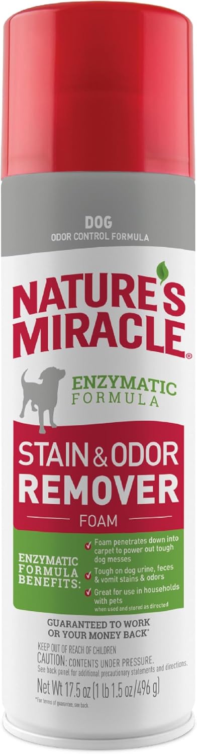 Dog Stain & Odor Remover Foam, Enzymatic Cleaner, 32 oz