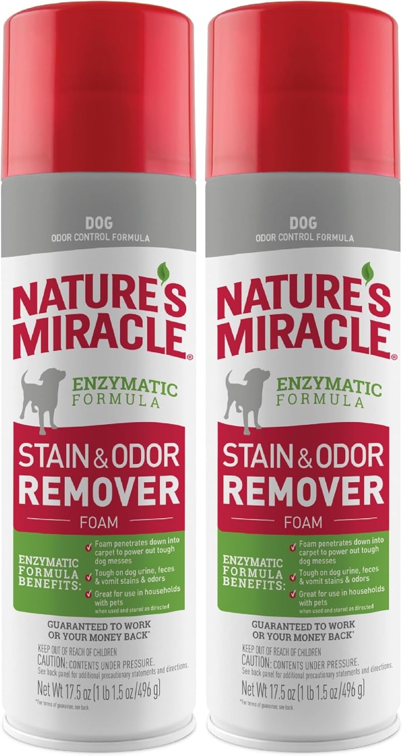 Dog Stain & Odor Remover Foam, Enzymatic Cleaner, 32 oz