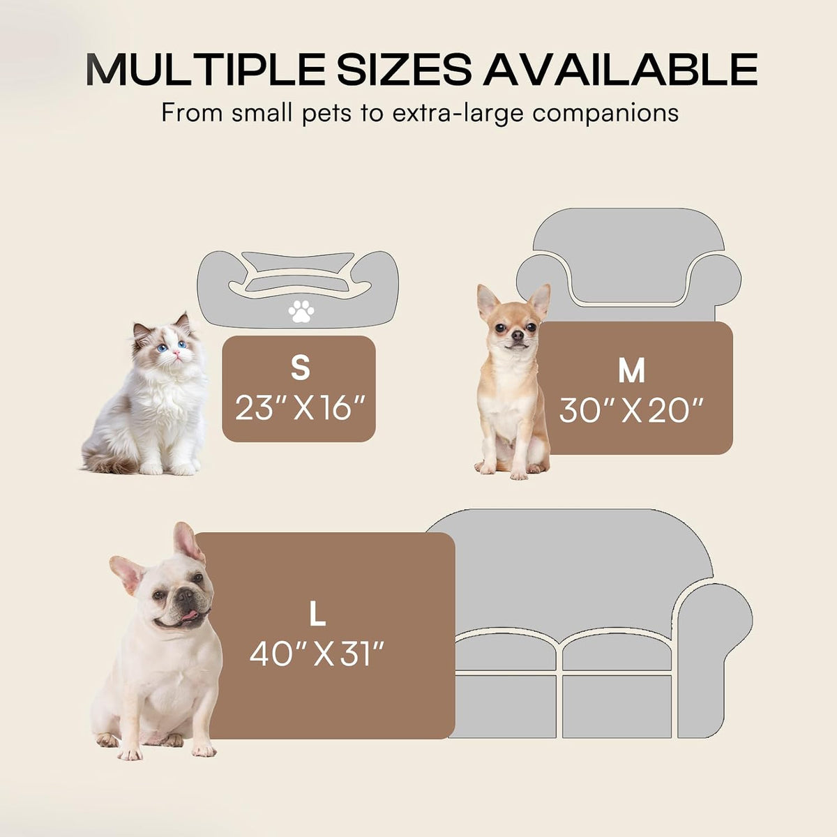 Dog Blanket 3 Pack, Soft Cozy Fleece Throw for Puppy Cat,23"x16" | Fuzzy Flannel Small Pet Blanket Washable, Cute Paw Print for Crate Car Bed. Puppy Essential,Cat Stuff Gifts,Small
