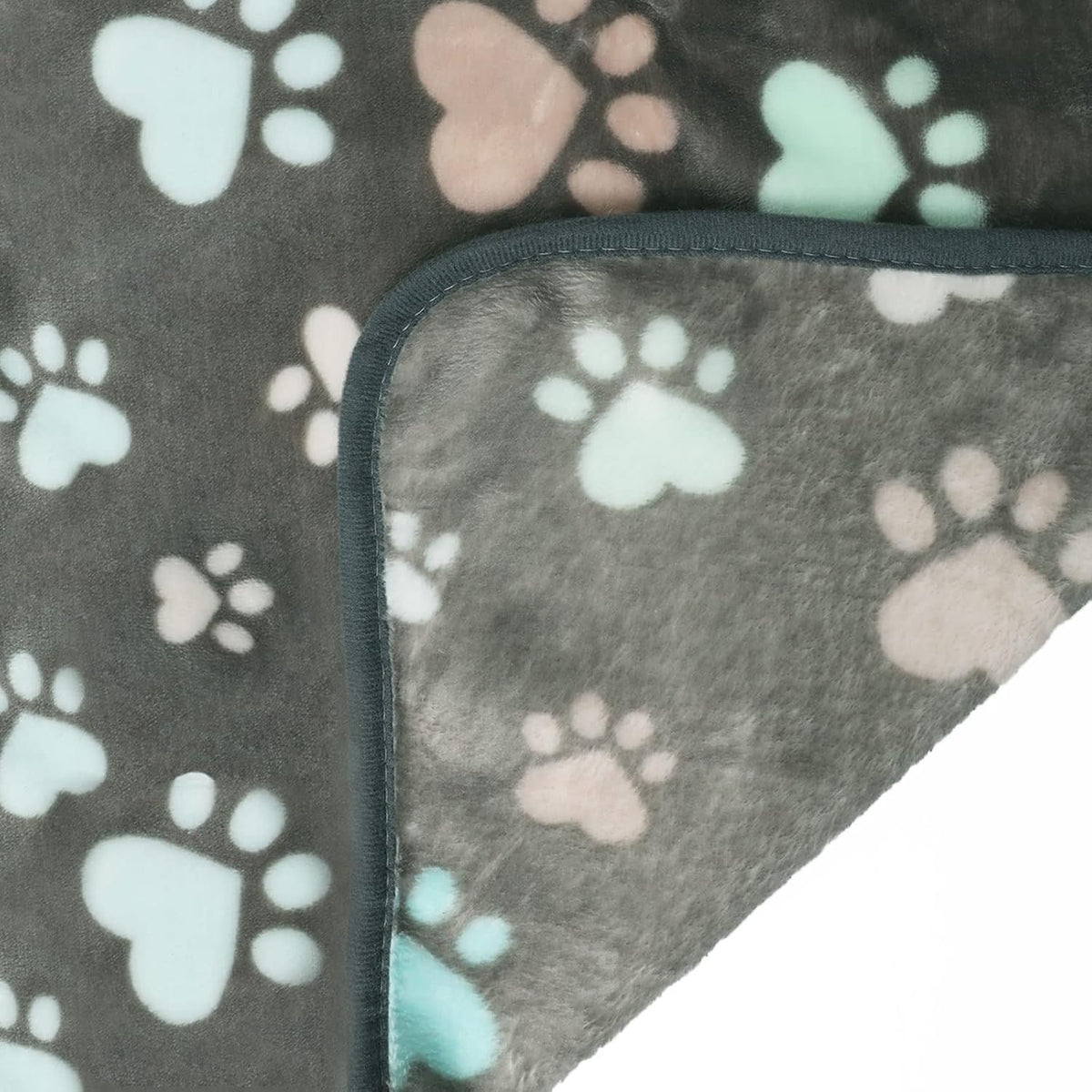 Dog Blanket 3 Pack, Soft Cozy Fleece Throw for Puppy Cat,23"x16" | Fuzzy Flannel Small Pet Blanket Washable, Cute Paw Print for Crate Car Bed. Puppy Essential,Cat Stuff Gifts,Small
