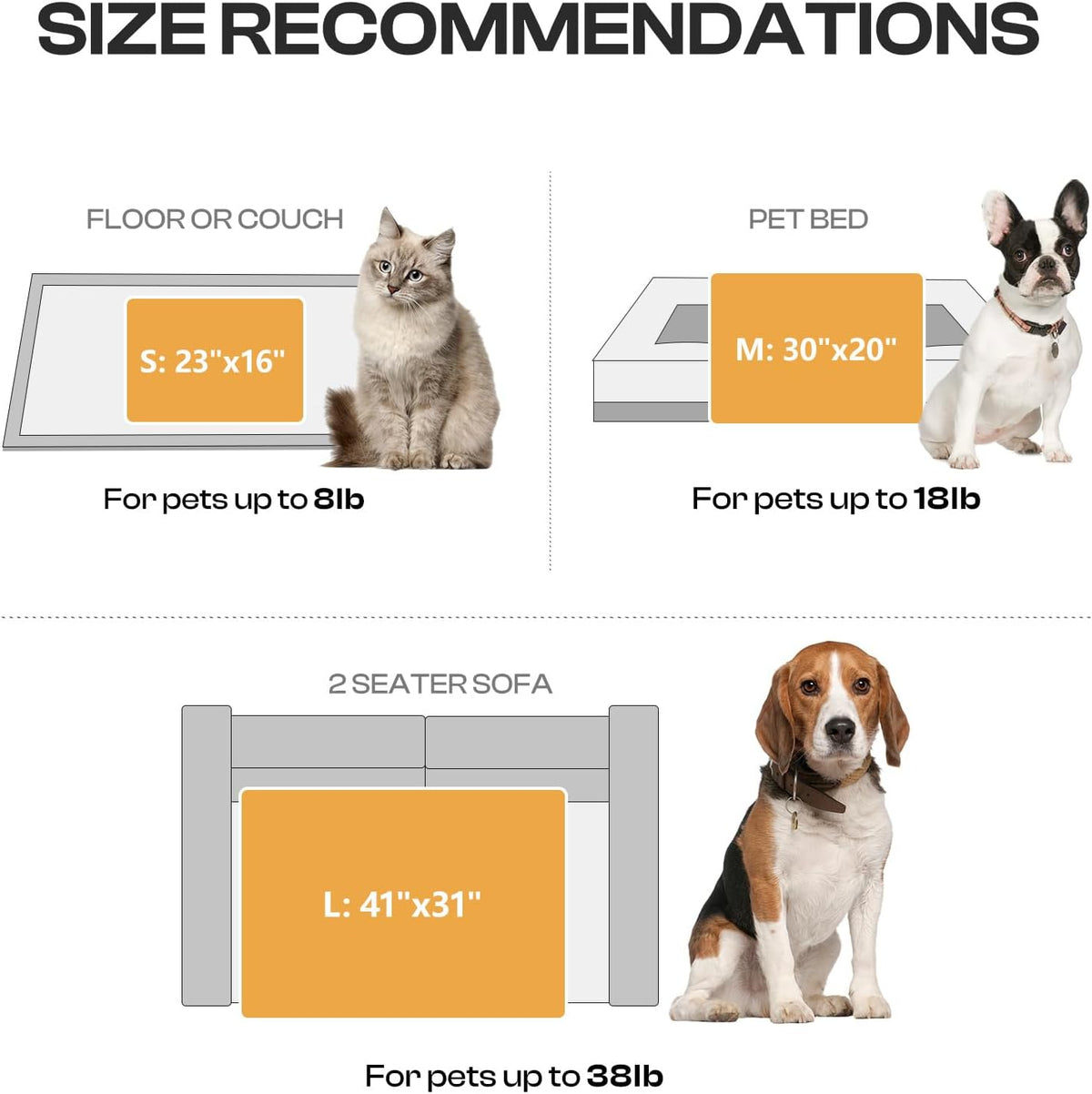 Dog Blanket 3 Pack, Soft Cozy Fleece Throw for Puppy Cat,23"x16" | Fuzzy Flannel Small Pet Blanket Washable, Cute Paw Print for Crate Car Bed. Puppy Essential,Cat Stuff Gifts,Small