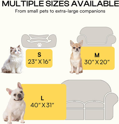 Dog Blanket 3 Pack, Soft Cozy Fleece Throw for Puppy Cat,23"x16" | Fuzzy Flannel Small Pet Blanket Washable, Cute Paw Print for Crate Car Bed. Puppy Essential,Cat Stuff Gifts,Small