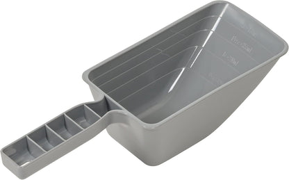 Airtight Pet Food Storage Container with Scoop, BPA Free, Removable Wheels, 69 QT, Gray