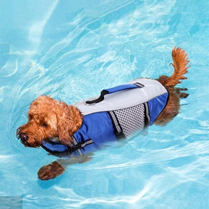 Lightweight Dog Life Jacket Puppy Swimming Vest with Lift Handle