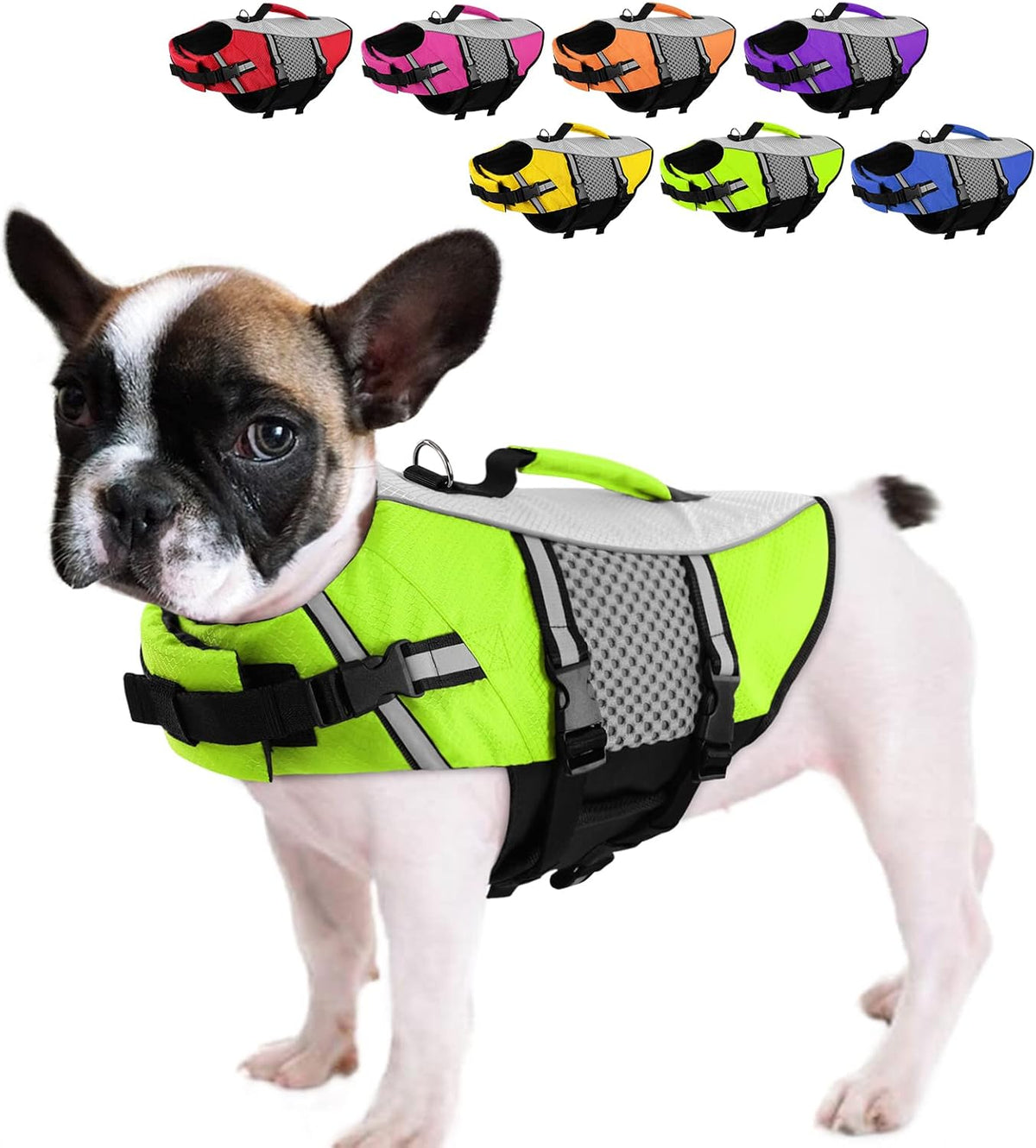 Lightweight Dog Life Jacket Puppy Swimming Vest with Lift Handle