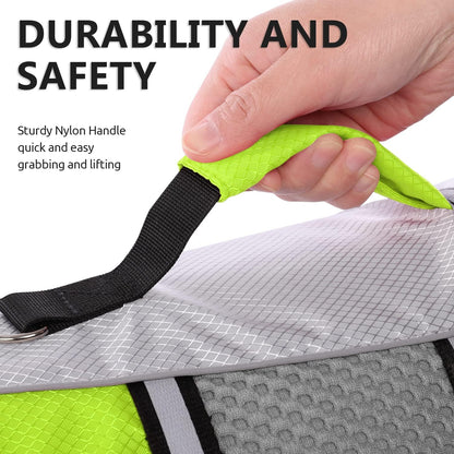 Lightweight Dog Life Jacket Puppy Swimming Vest with Lift Handle