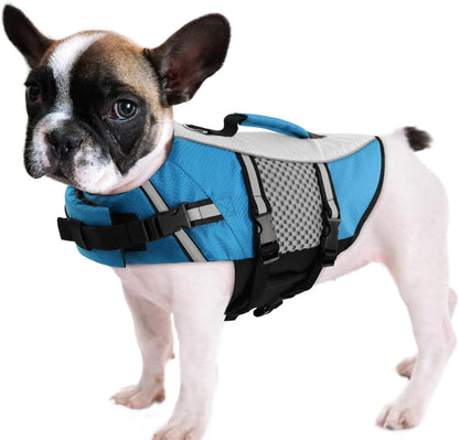 Lightweight Dog Life Jacket Puppy Swimming Vest with Lift Handle