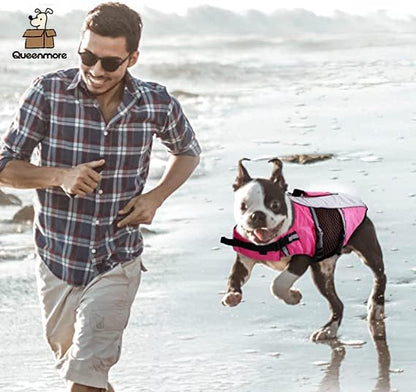 Lightweight Dog Life Jacket Puppy Swimming Vest with Lift Handle
