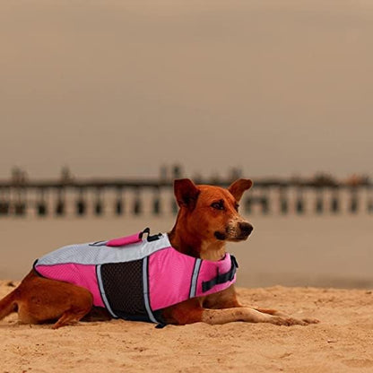 Lightweight Dog Life Jacket Puppy Swimming Vest with Lift Handle