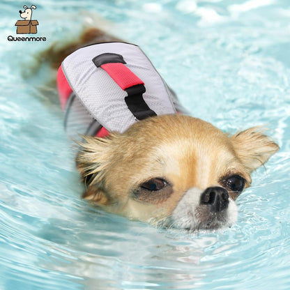 Lightweight Dog Life Jacket Puppy Swimming Vest with Lift Handle