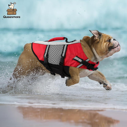 Lightweight Dog Life Jacket Puppy Swimming Vest with Lift Handle