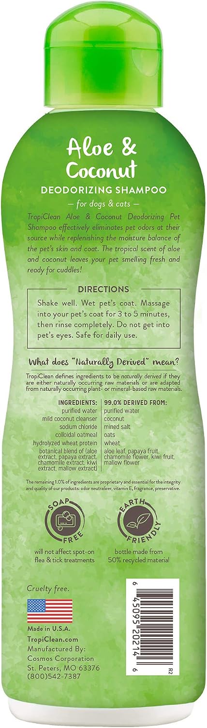 Gentle Puppy Shampoo, Sensitive Skin, Coconut Scent, 20oz | For Allergies & Sensitive Skin | Gentle Coconut Scent | Safe for Cats & Kittens | Made in USA