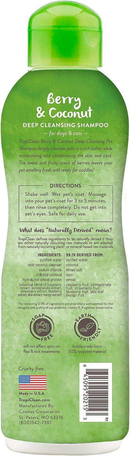 Gentle Puppy Shampoo, Sensitive Skin, Coconut Scent, 20oz | For Allergies & Sensitive Skin | Gentle Coconut Scent | Safe for Cats & Kittens | Made in USA