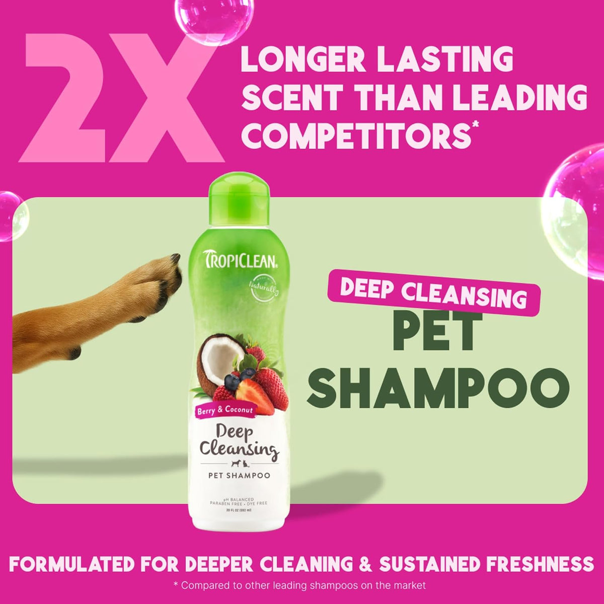 Gentle Puppy Shampoo, Sensitive Skin, Coconut Scent, 20oz | For Allergies & Sensitive Skin | Gentle Coconut Scent | Safe for Cats & Kittens | Made in USA