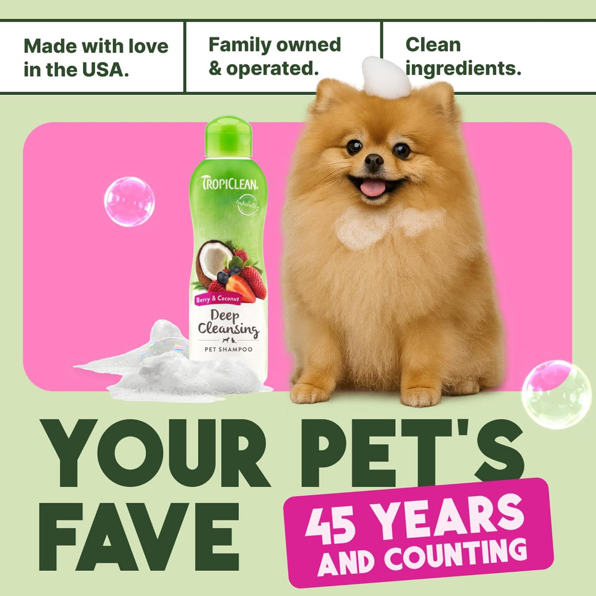 Gentle Puppy Shampoo, Sensitive Skin, Coconut Scent, 20oz | For Allergies & Sensitive Skin | Gentle Coconut Scent | Safe for Cats & Kittens | Made in USA