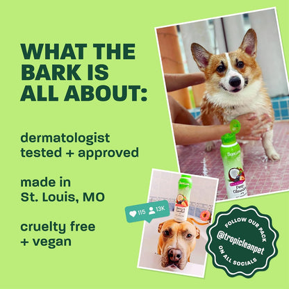 Gentle Puppy Shampoo, Sensitive Skin, Coconut Scent, 20oz | For Allergies & Sensitive Skin | Gentle Coconut Scent | Safe for Cats & Kittens | Made in USA