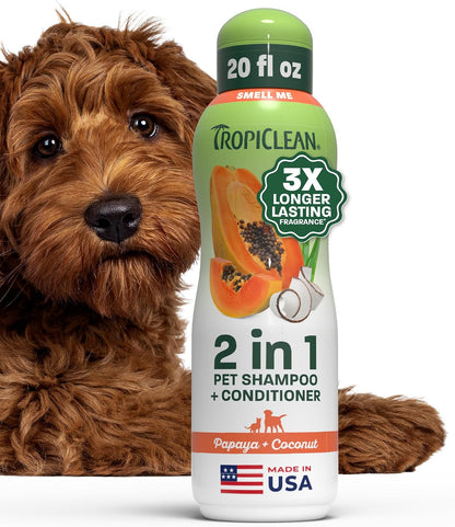 Gentle Puppy Shampoo, Sensitive Skin, Coconut Scent, 20oz | For Allergies & Sensitive Skin | Gentle Coconut Scent | Safe for Cats & Kittens | Made in USA