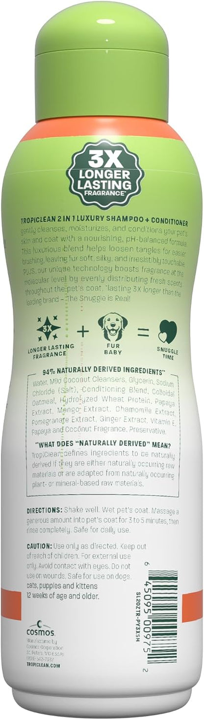 Gentle Puppy Shampoo, Sensitive Skin, Coconut Scent, 20oz | For Allergies & Sensitive Skin | Gentle Coconut Scent | Safe for Cats & Kittens | Made in USA