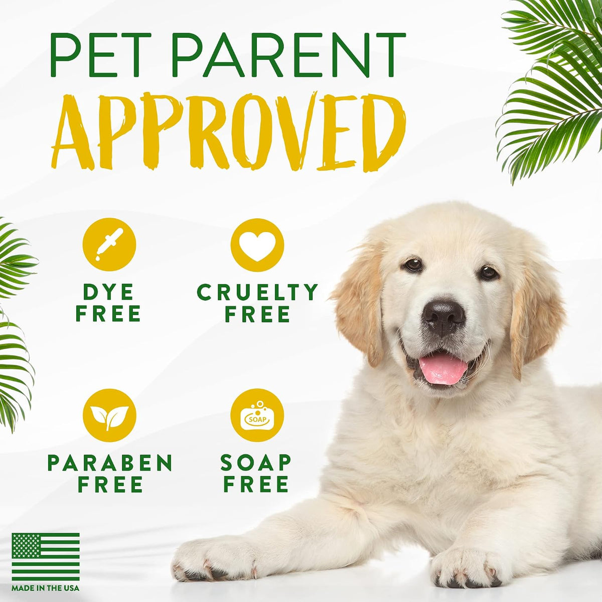 Gentle Puppy Shampoo, Sensitive Skin, Coconut Scent, 20oz | For Allergies & Sensitive Skin | Gentle Coconut Scent | Safe for Cats & Kittens | Made in USA