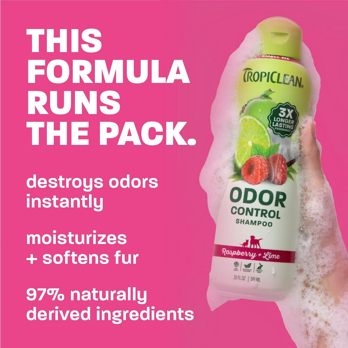 Gentle Puppy Shampoo, Sensitive Skin, Coconut Scent, 20oz | For Allergies & Sensitive Skin | Gentle Coconut Scent | Safe for Cats & Kittens | Made in USA