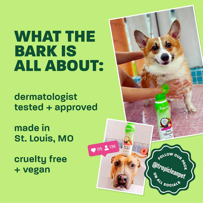 Gentle Puppy Shampoo, Sensitive Skin, Coconut Scent, 20oz | For Allergies & Sensitive Skin | Gentle Coconut Scent | Safe for Cats & Kittens | Made in USA