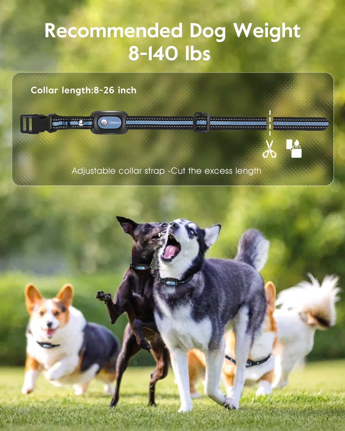 SLOPEHILL Dog Shock Collar,4200FT Dog Training Collar with Remote,Pink