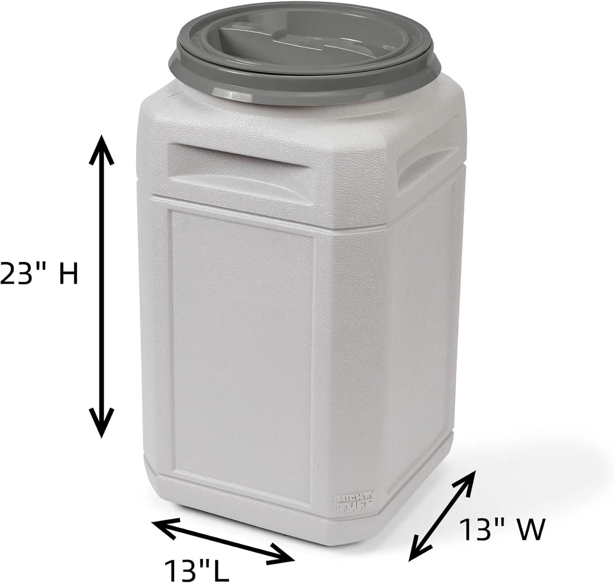 Airtight Dog Food Storage Container – 13 Gal, up to 54 lb Capacity – Cat and Dog Food Container with Twist Lid & Handles – BPA-Free, Made in USA