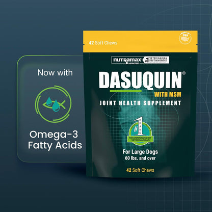 Nutramax Dasuquin MSM Joint Supplement for Large Dogs, Soft Chews
