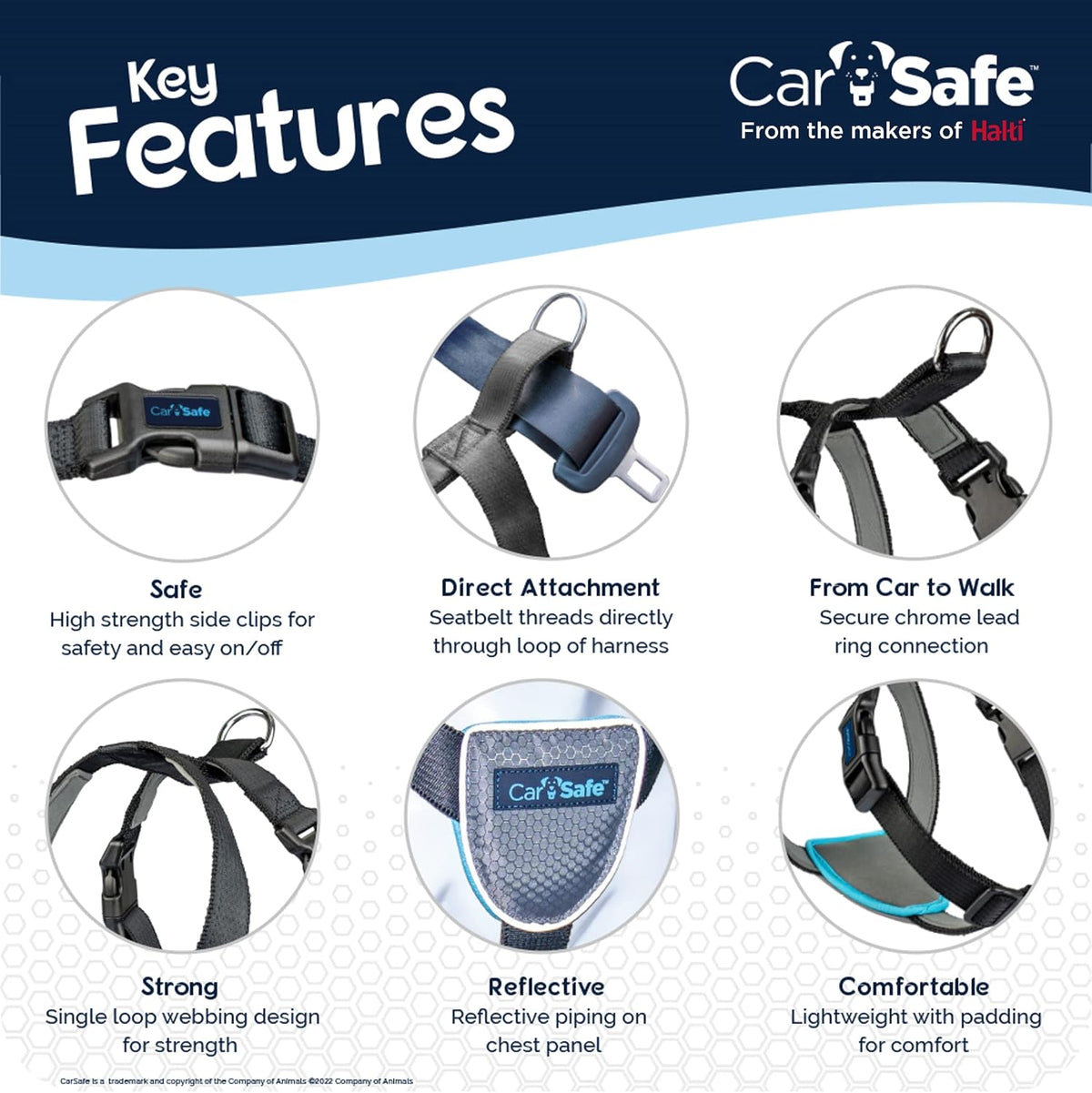 CarSafe Dog Travel Car Harness | Size M