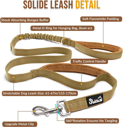 No Pull Dog Harness and Leash Set - Heavy Duty, Soft Padded