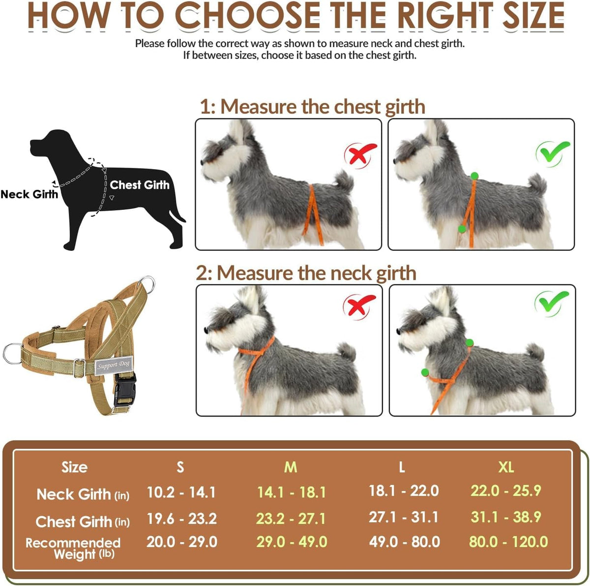 No Pull Dog Harness and Leash Set - Heavy Duty, Soft Padded