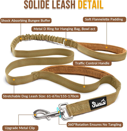 No Pull Dog Harness and Leash Set - Heavy Duty, Soft Padded