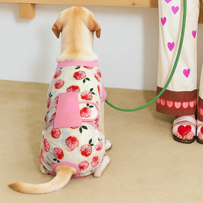 Recovery Suit for Dogs Cats After Surgery, Cone Alternative, Pink, M