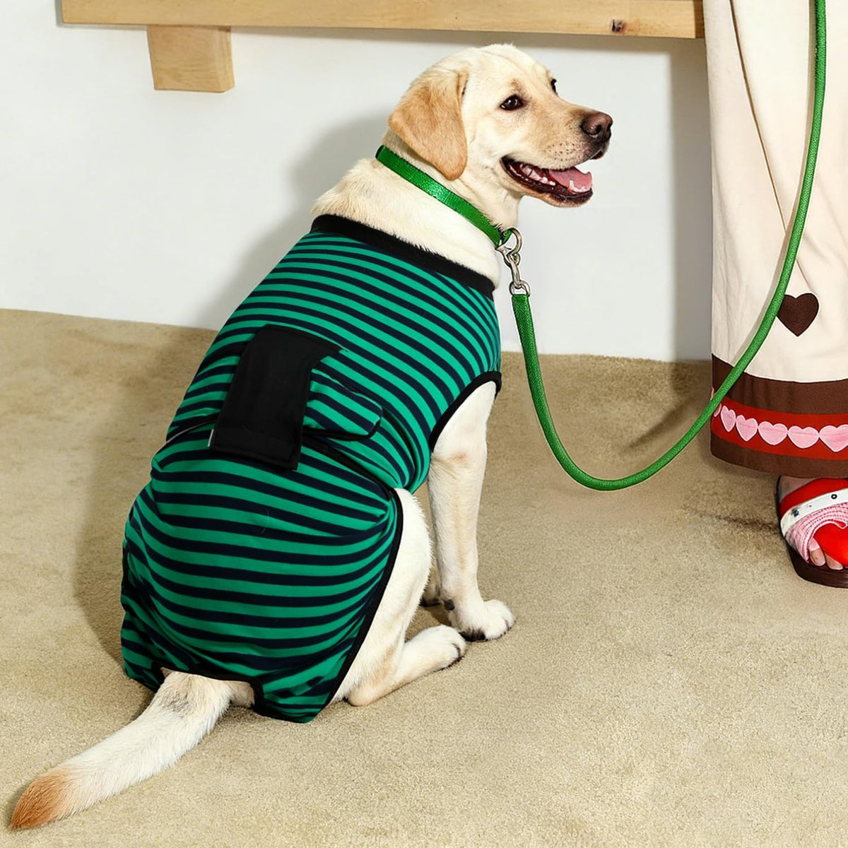 Recovery Suit for Dogs Cats After Surgery, Cone Alternative, Pink, M