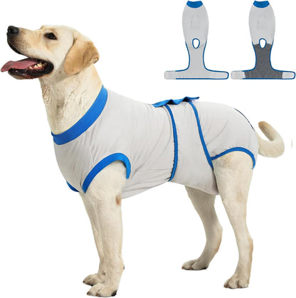 Recovery Suit for Dogs Cats After Surgery, Cone Alternative, Pink, M