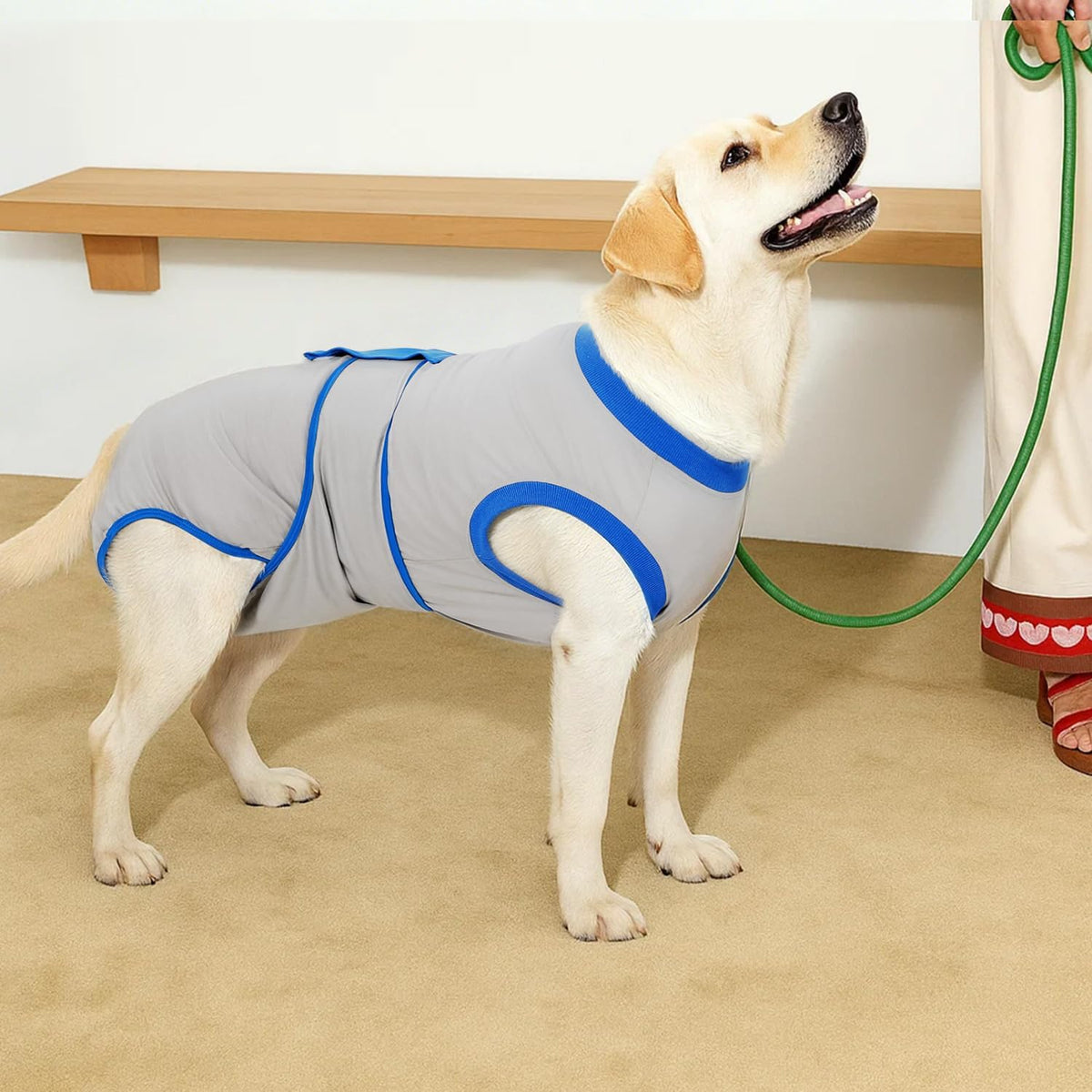 Recovery Suit for Dogs Cats After Surgery, Cone Alternative, Pink, M
