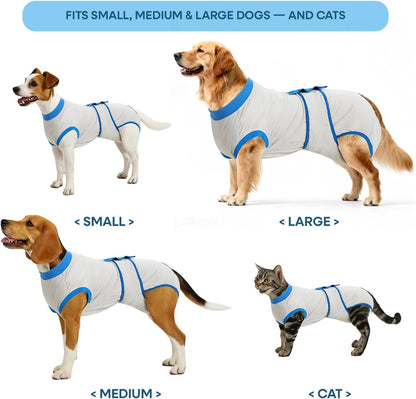 Recovery Suit for Dogs Cats After Surgery, Cone Alternative, Pink, M