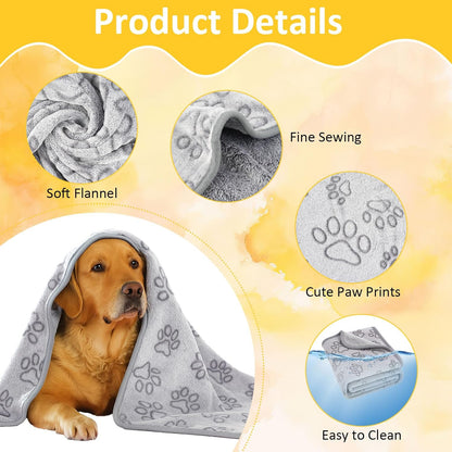41" x 30" Dog Blankets for Medium Dogs, Cat, Premium Soft Dog Blankets