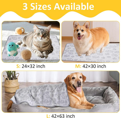 41" x 30" Dog Blankets for Medium Dogs, Cat, Premium Soft Dog Blankets