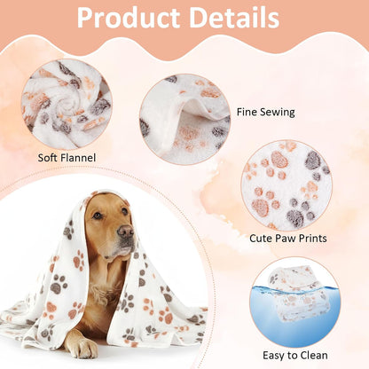 41" x 30" Dog Blankets for Medium Dogs, Cat, Premium Soft Dog Blankets
