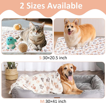 41" x 30" Dog Blankets for Medium Dogs, Cat, Premium Soft Dog Blankets