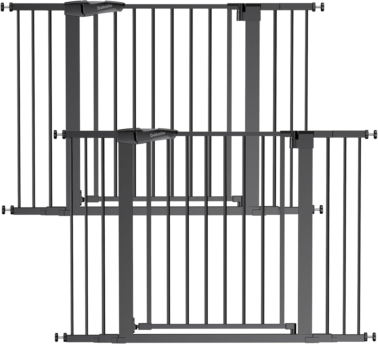 Pressure Mounted Baby Gate for Stairs, 26-40" Wide No Drilling Option, Auto Close with 3-Way Locking, Easy Install Safety Gate for Doorways, Kitchen, Hallway, Laundry, Indoor Use, White