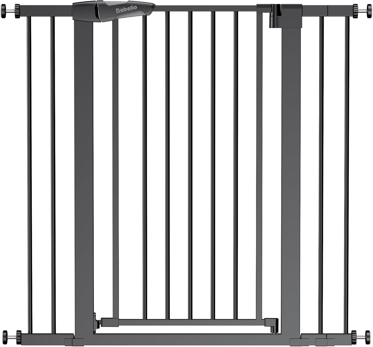 Pressure Mounted Baby Gate for Stairs, 26-40" Wide No Drilling Option, Auto Close with 3-Way Locking, Easy Install Safety Gate for Doorways, Kitchen, Hallway, Laundry, Indoor Use, White